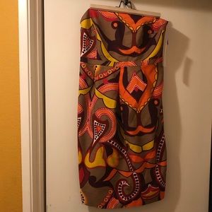 NWT - Beautiful Merona strapless dress with built in bra - Size 10